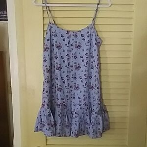 Urban Outfitters Blue Floral Top